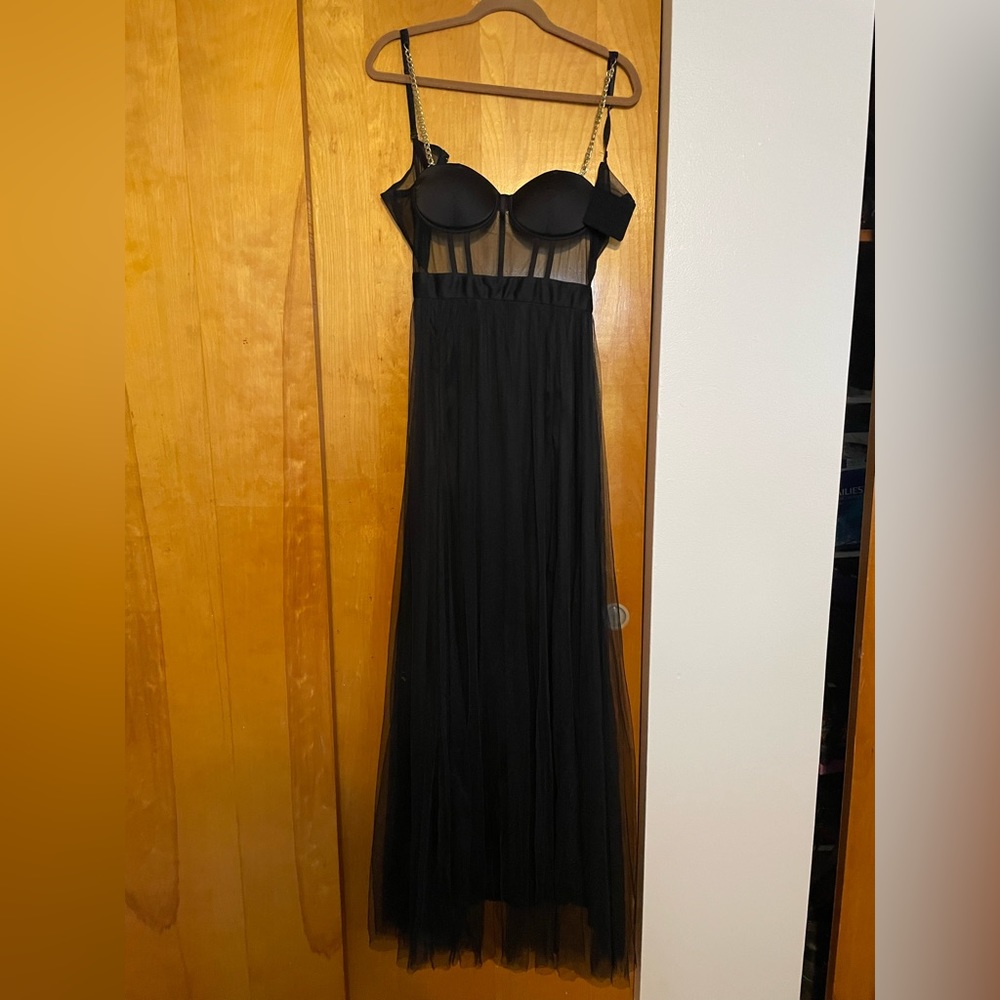 Cintra Mesh Tulle Bustier Gown